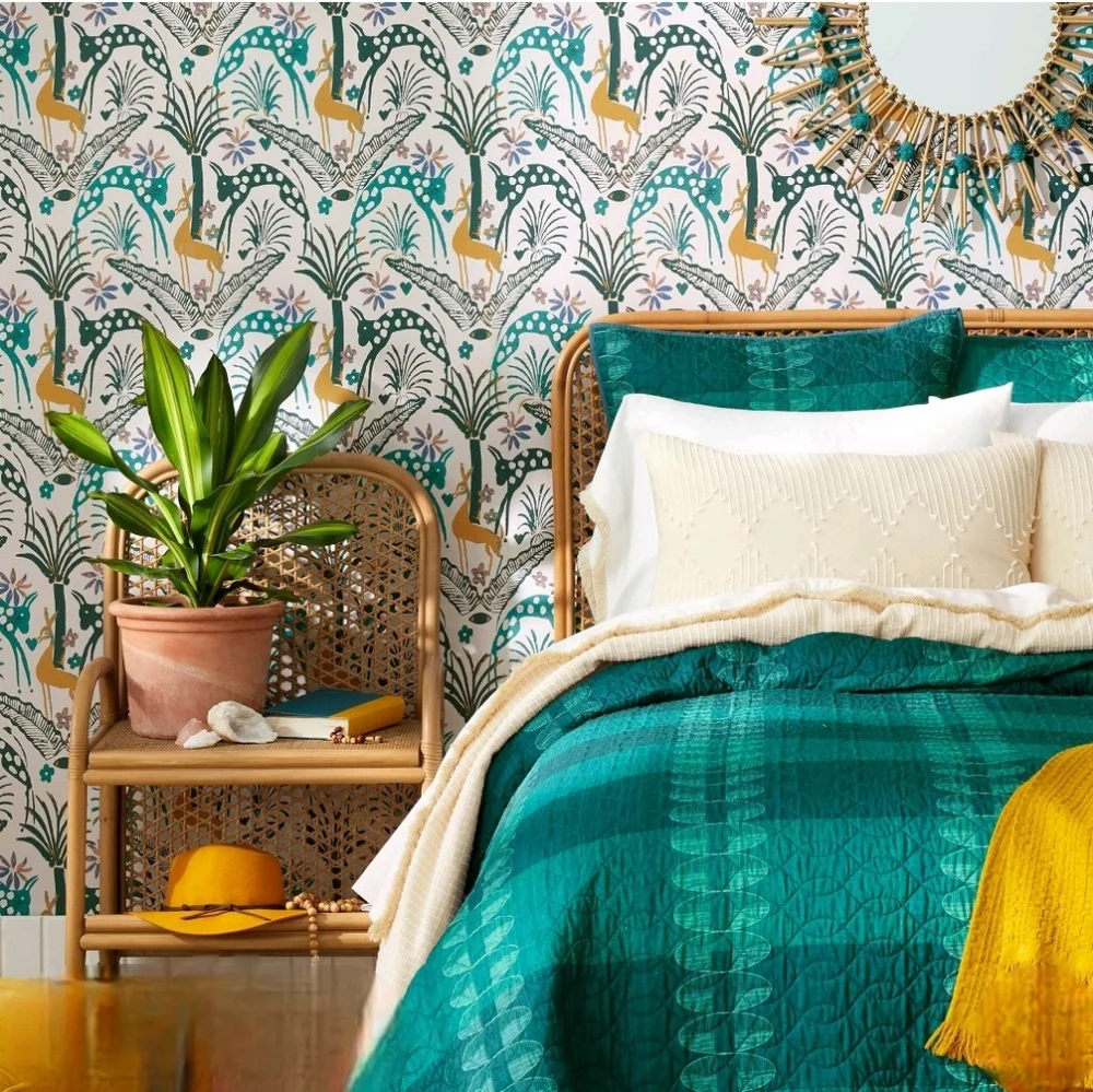 Opalhouse Fiesta Animals Peel & Stick Wallpaper Cream